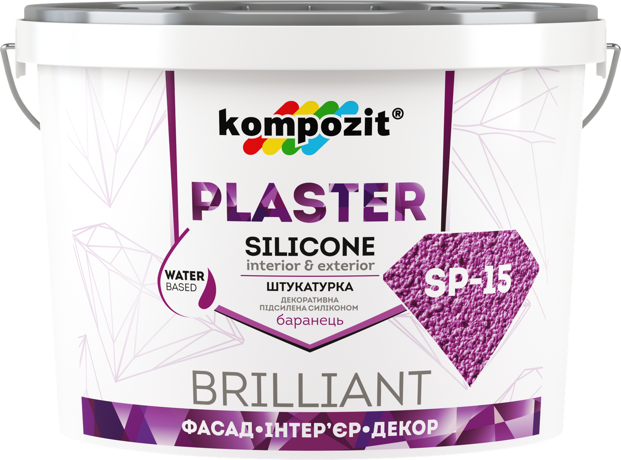 Штукатурка декоративная Kompozit SP-15 барашек 25 кг