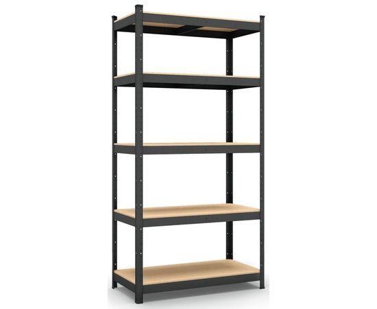 Стелаж Бюджет КД 1800х800х500 Меткас, 175 кг / полку, 5 полиць, ДСП, фарбований