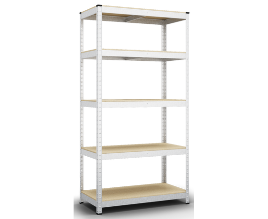Стелаж Бюджет ОМ 2000х900х500 Меткас, 175 кг / полку, 5 полиць, МДФ, оцинкований, металевий
