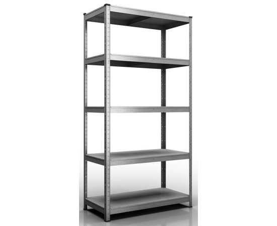 Стелаж Бюджет 4001 1800х900х450 Меткас, 175 кг / полку, оцинкований, металевий, 5 полиць, сталева полку