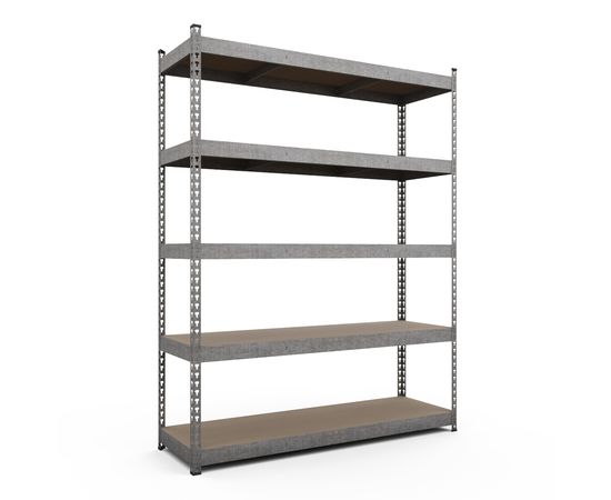Стелаж Титан ОД 3120х1600х700 Меткас, 300 кг на полицю, 5 полиць, ДСП, оцинкований