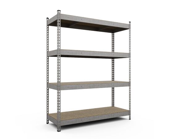 Стелаж Титан ОДУ 1800х1800х400 Меткас, 400 кг на полицю, 4 полки, ДСП, оцинкований