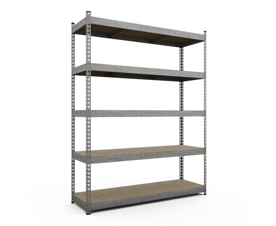 Стелаж Титан ОДУ 2160х1600х400 Меткас, 400 кг на полицю, 5 полиць, ДСП, оцинкований